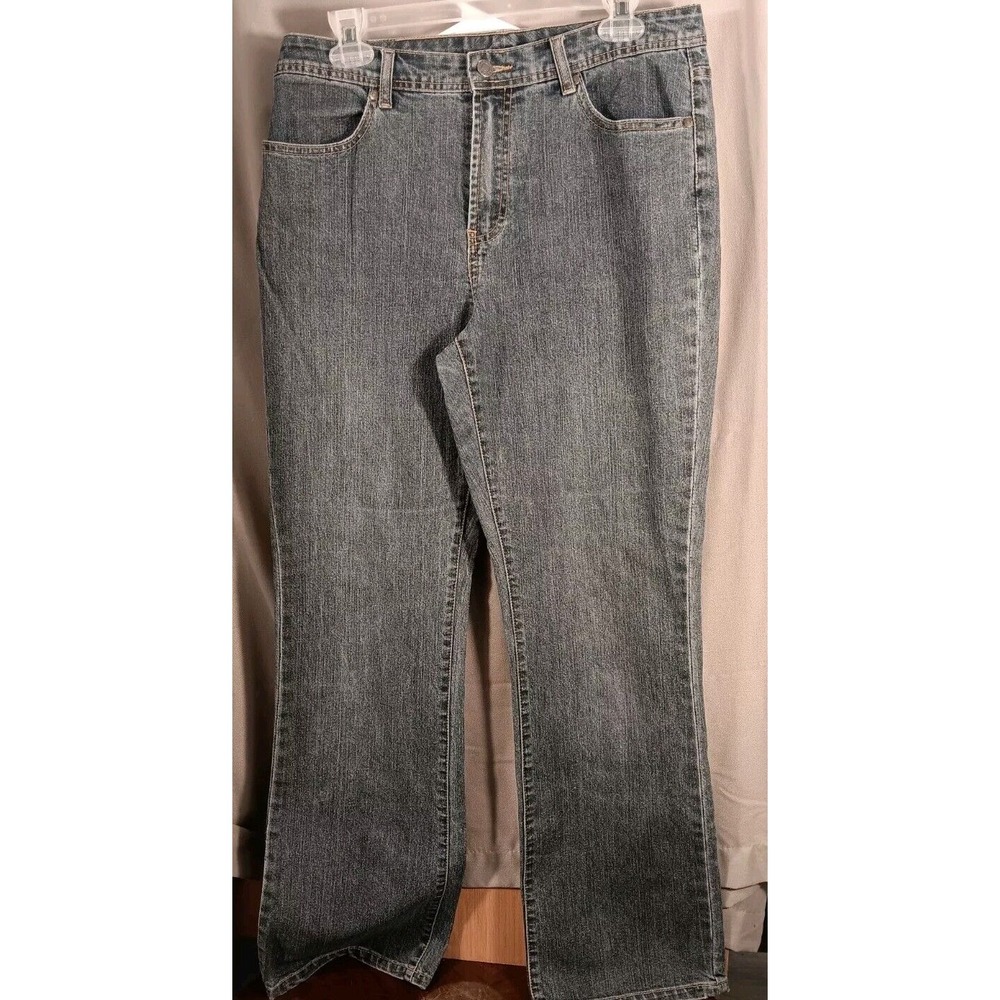 Additions‎ By Chico's Womans Jeans Size 1.5 Medium Blue Straight Leg Mid Rise